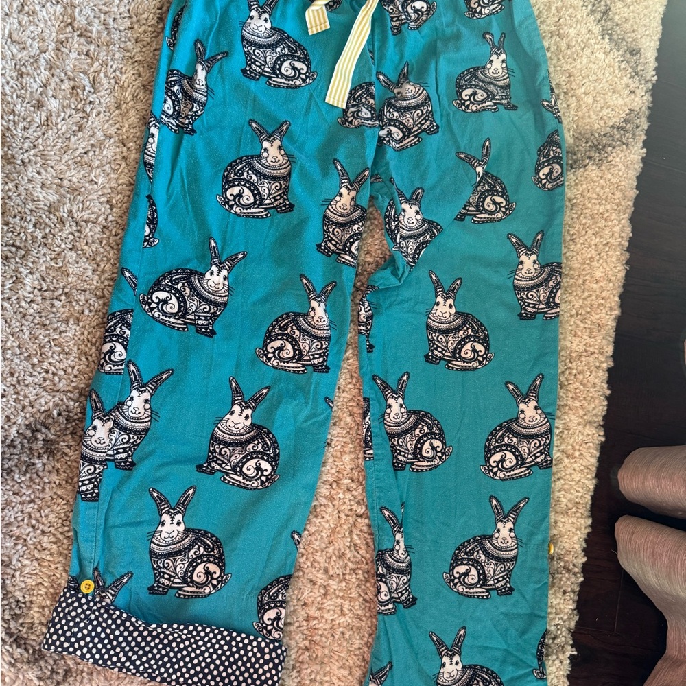 Women’s Anthropologie Bunny Print Pajamas E by Eloise